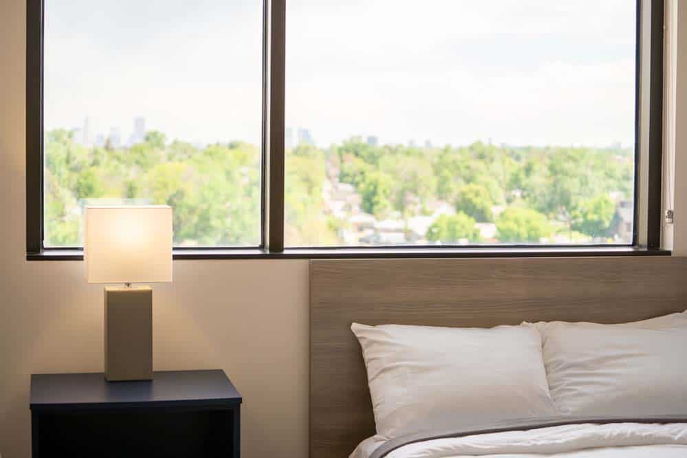 A private bedroom at CuraWest, a medical detox facility for the treatment of drug and alcohol addiction in Denver, Colorado.